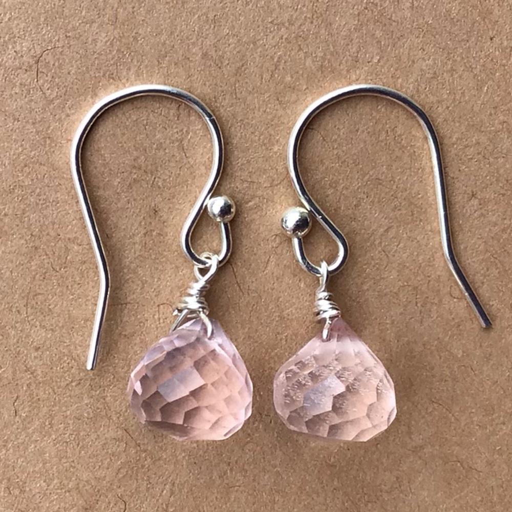 Rose Quartz Sundance Charm Earrings